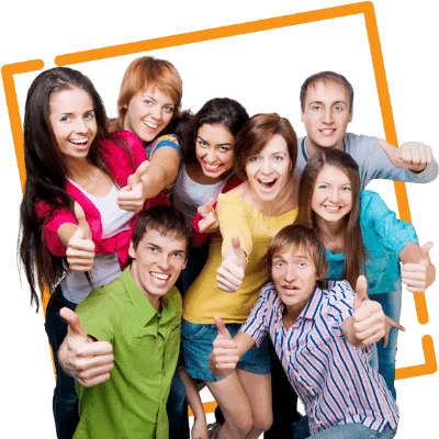 Un groupe de participants réunis.